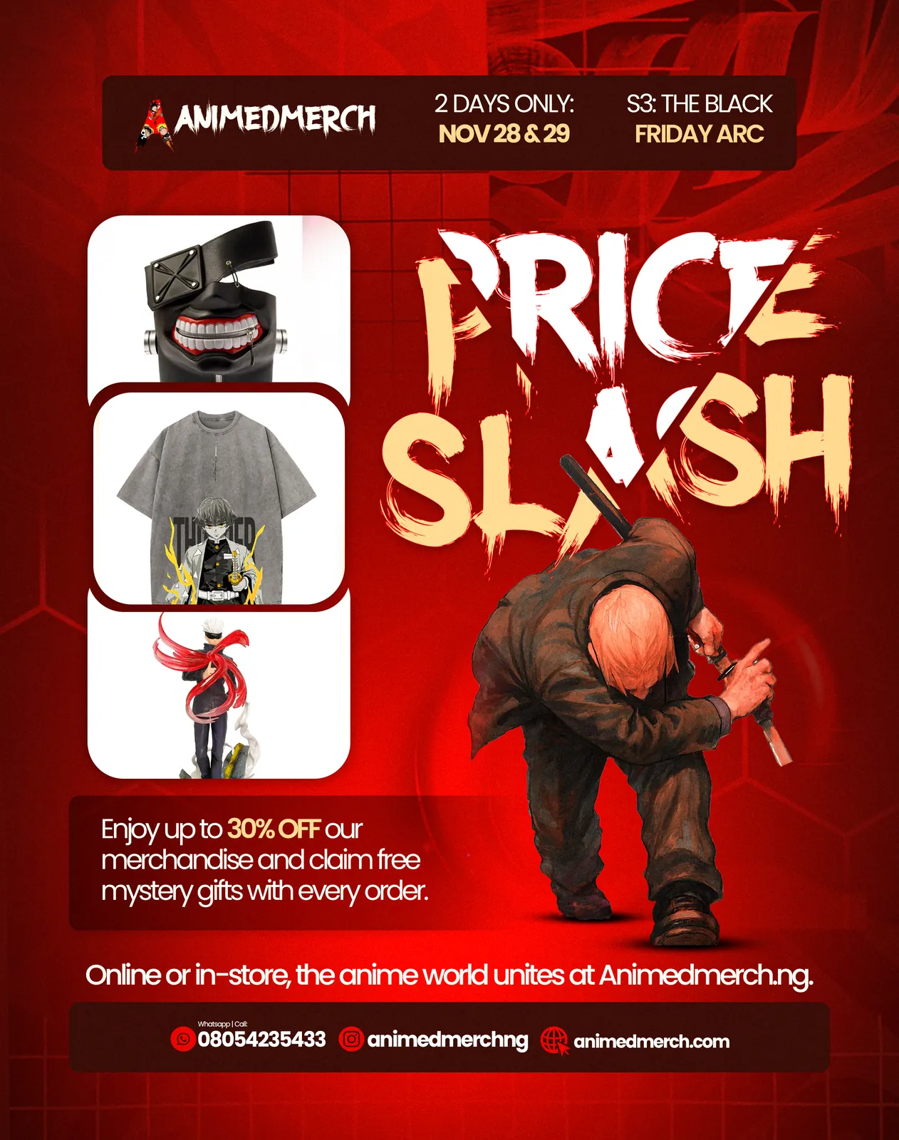 AnimedMerch Black Friday Arc flyer