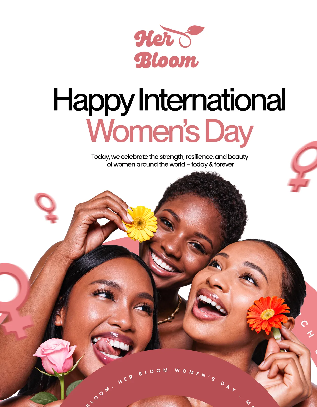 Her Bloom Women_s day poster
