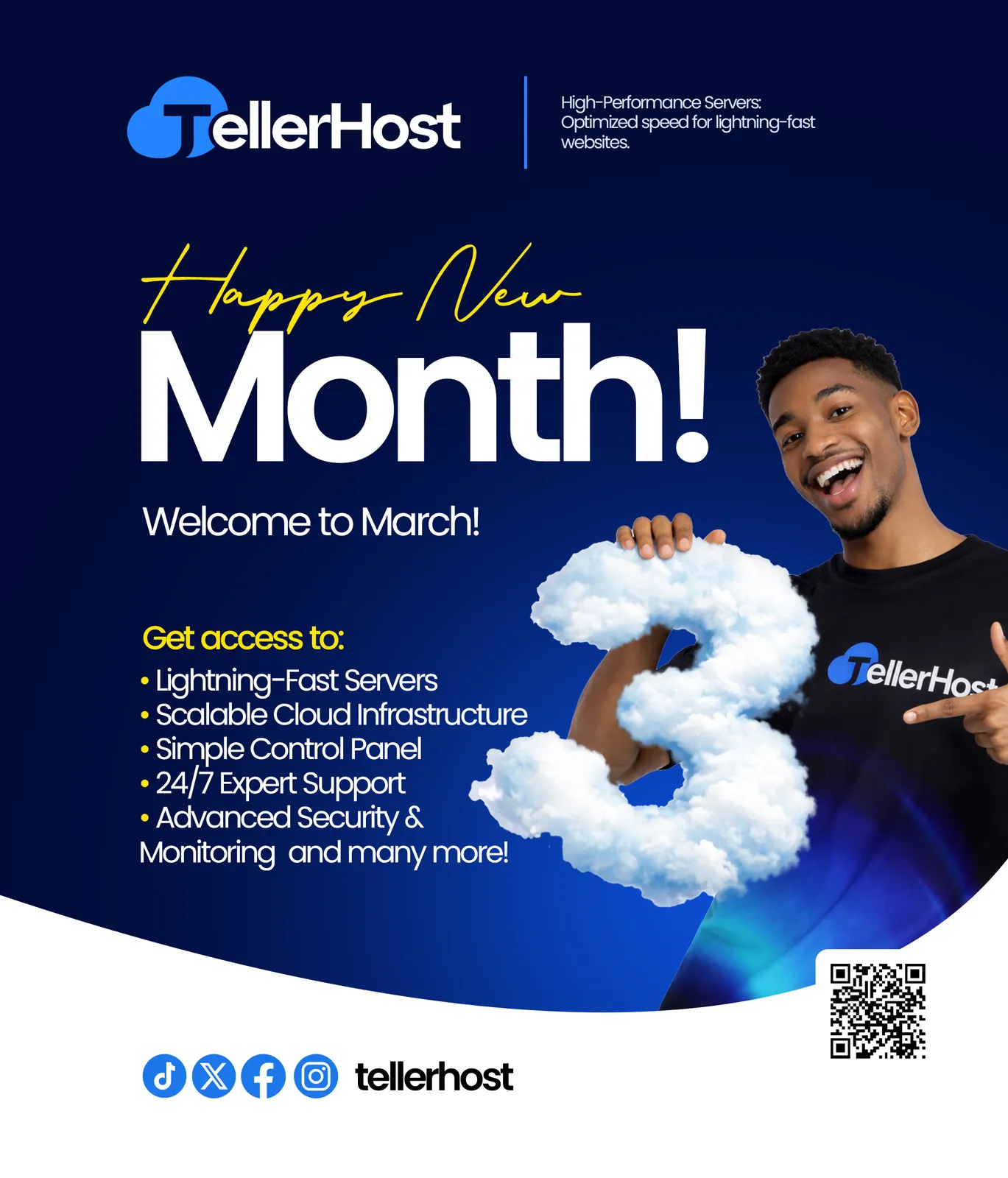 TellerHost march New month flyer
