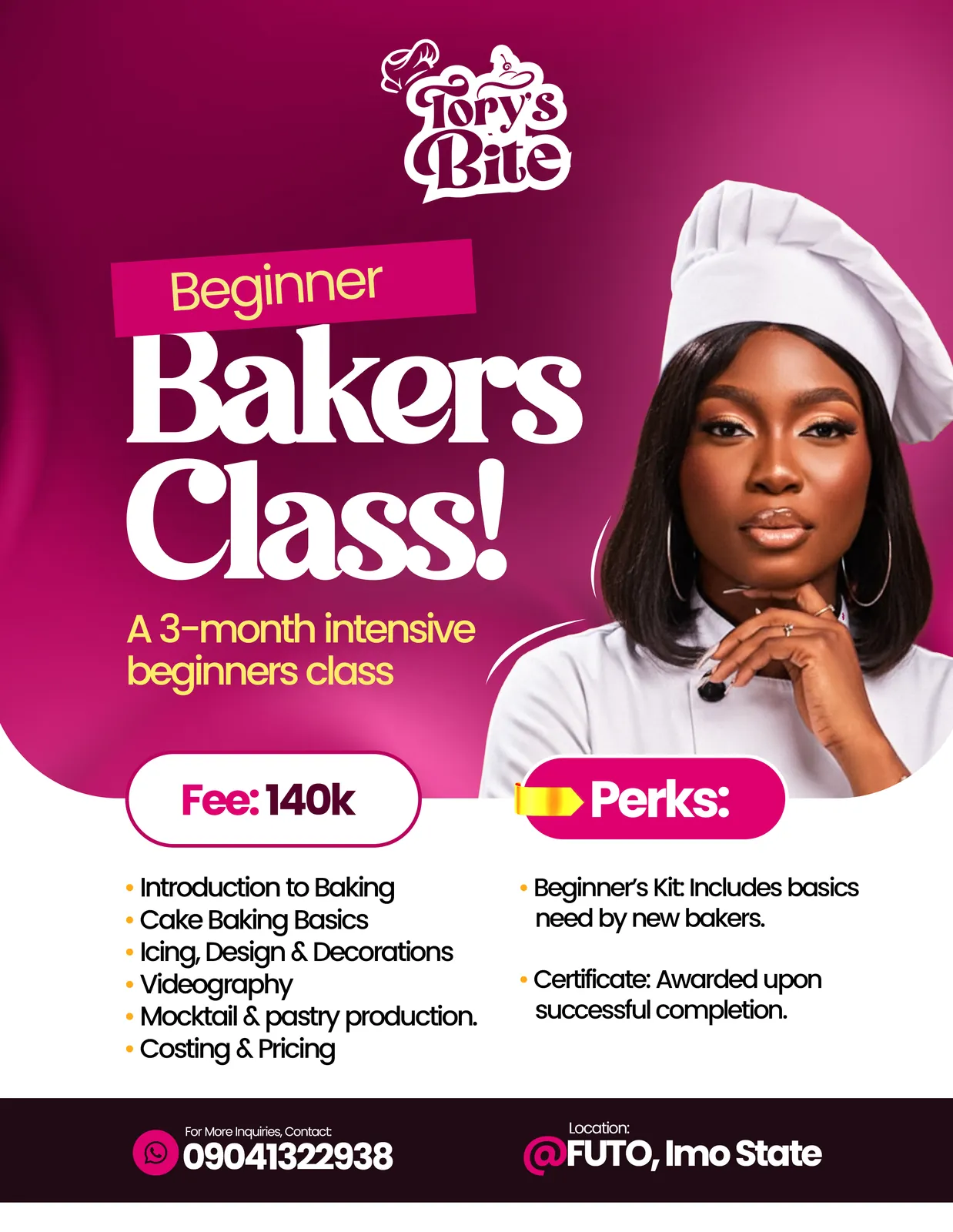 Tory_s Bite Baking Class Flyer